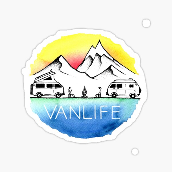 Vanlife logo Sticker