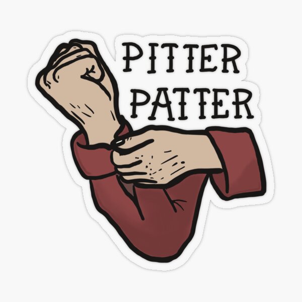 Pitter Patter 2 Transparent Sticker