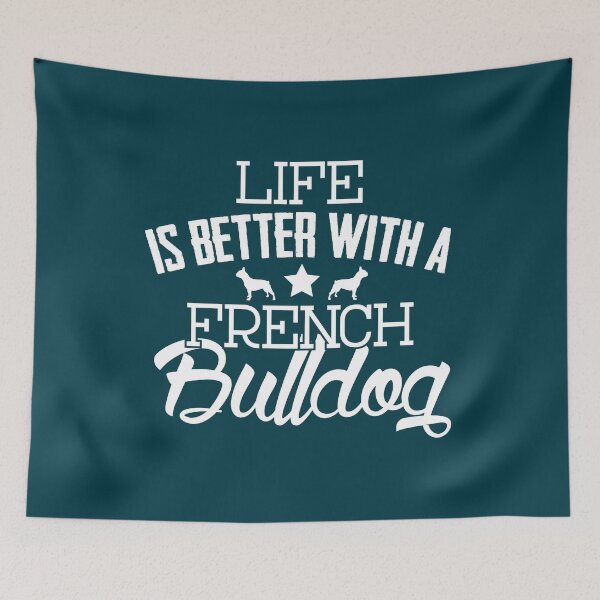 Item preview, "Life Is Better With A French Bulldog" Funny Graphic T-Shirts, Mugs, and More designed and sold by TheShirtBay.
