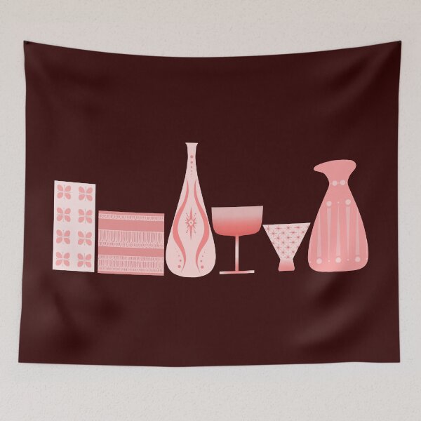 Item preview, Mid-Century Bar in Pink designed and sold by Christine Crawford.