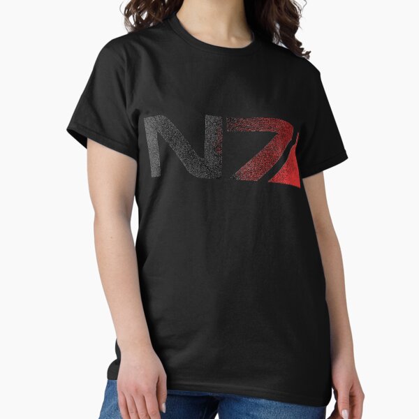 T-Shirt Homme Mass Effect N7 – BioWare – Noir – Taille M – 100% Coton – Occasion