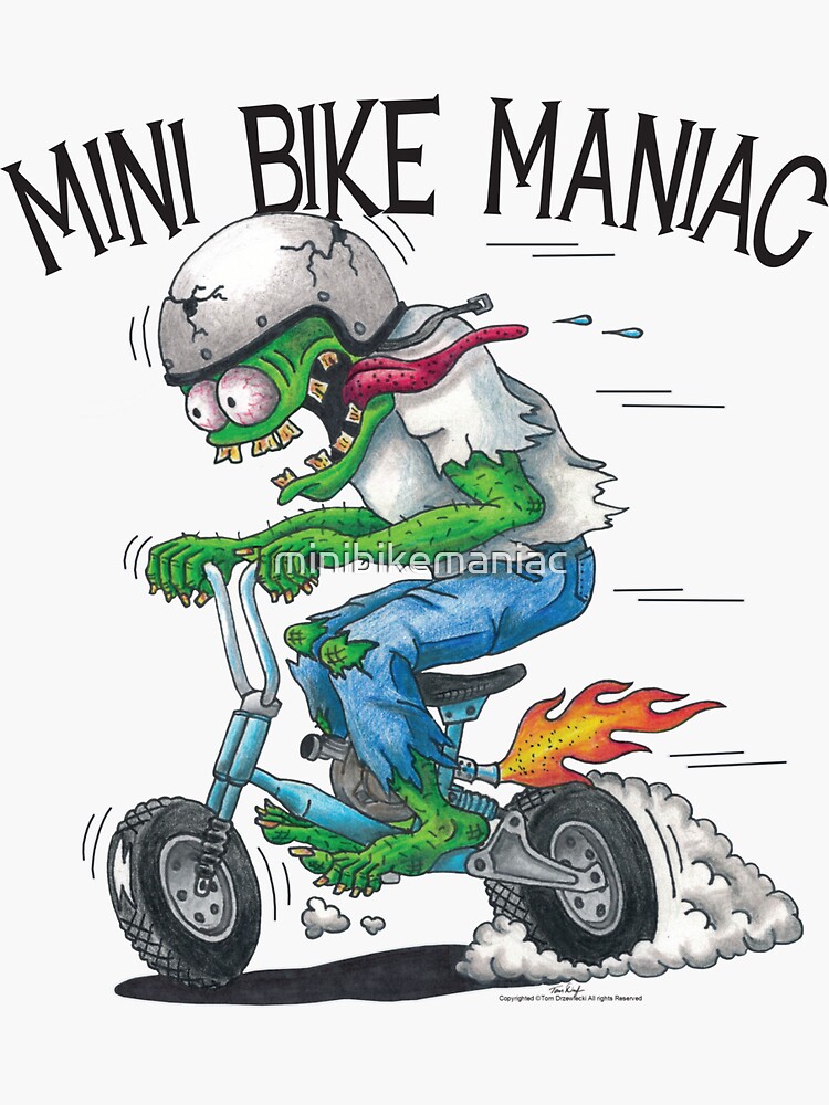 "Quarter Horse Mini Bike Maniac" Sticker for Sale by minibikemaniac Redbubble