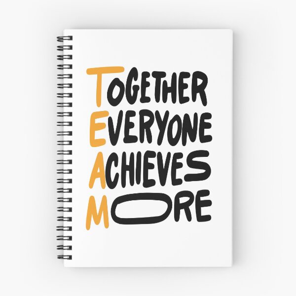 Item preview, Team Together Everyone Achieves More Inspirational Quotes designed and sold by ProjectX23.