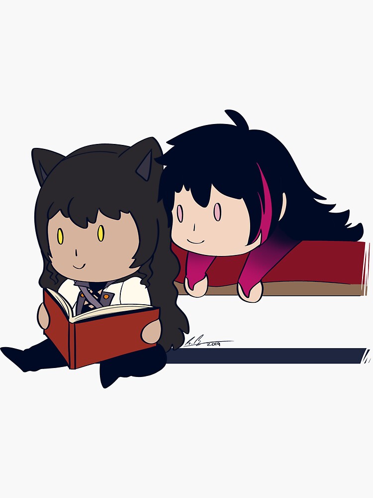 Ren And Blake Chibis Sticker By Epikbecky Redbubble 9222