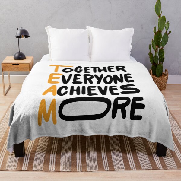 Item preview, Team Together Everyone Achieves More Inspirational Quotes designed and sold by ProjectX23.