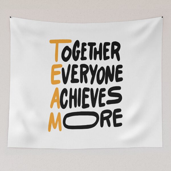 Item preview, Team Together Everyone Achieves More Inspirational Quotes designed and sold by ProjectX23.