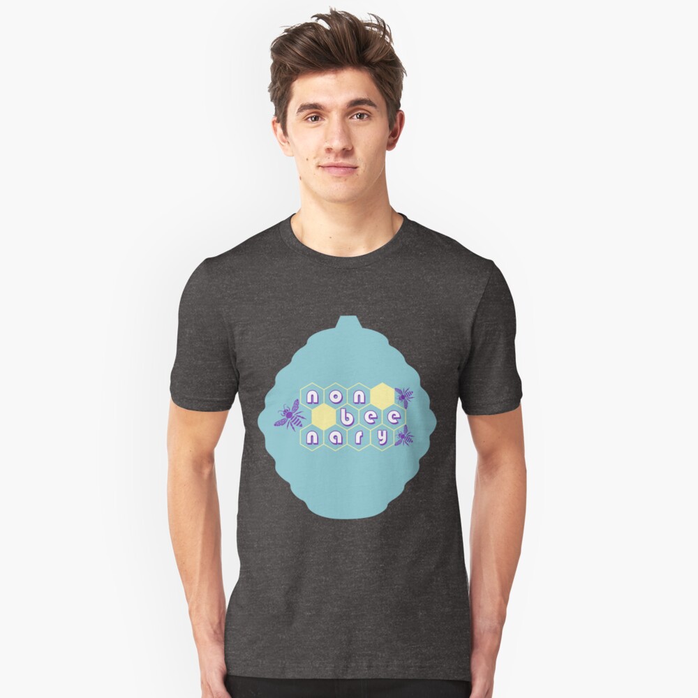 Non-beenary bee hive design Slim Fit T-Shirt