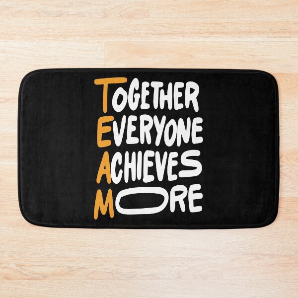Item preview, Team Together Everyone Achieves More Inspirational Quotes designed and sold by ProjectX23.