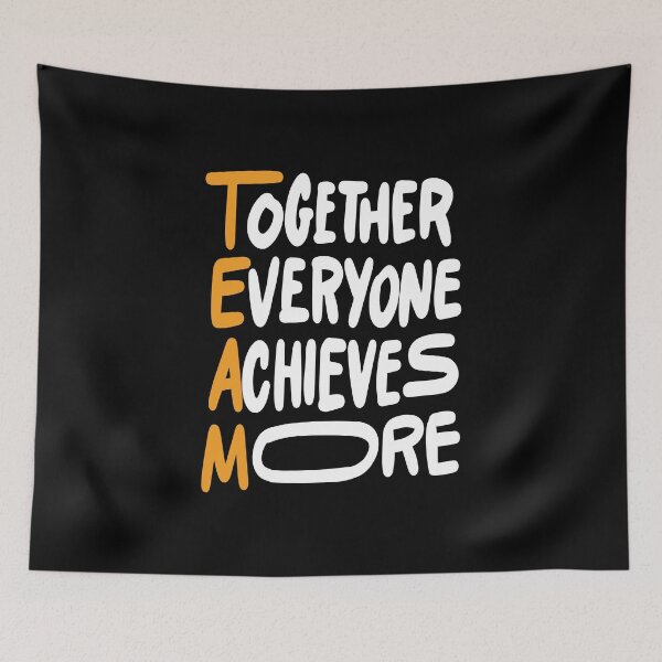 Item preview, Team Together Everyone Achieves More Inspirational Quotes designed and sold by ProjectX23.