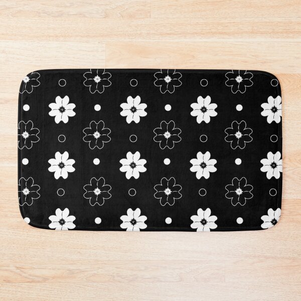 Item preview, Black and White Floral Textile. designed and sold by LinDArtist.