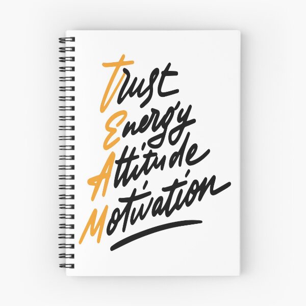 Item preview, Team Trust Energy Attitude Motivation Inspirational Quotes designed and sold by ProjectX23.