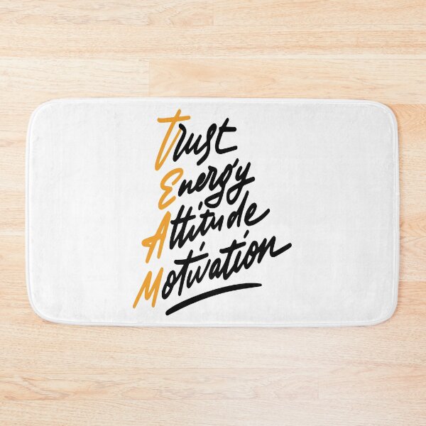 Item preview, Team Trust Energy Attitude Motivation Inspirational Quotes designed and sold by ProjectX23.