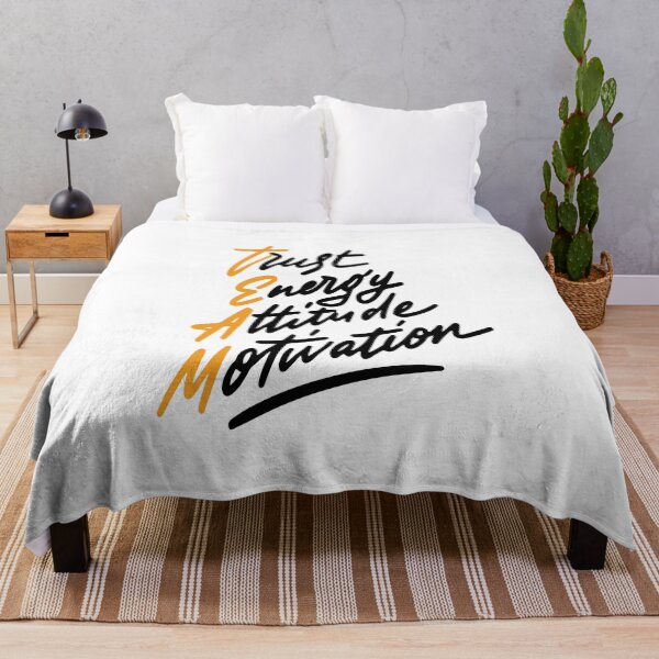Item preview, Team Trust Energy Attitude Motivation Inspirational Quotes designed and sold by ProjectX23.