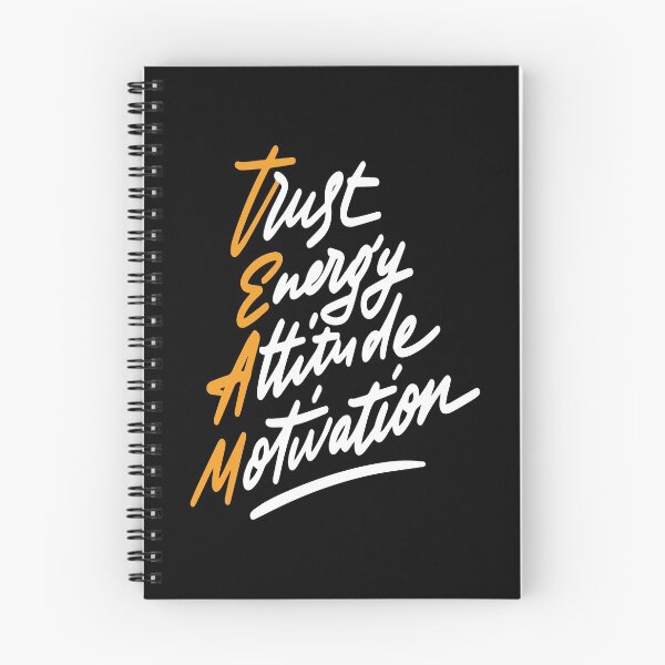 Item preview, Team Trust Energy Attitude Motivation Inspirational Quotes designed and sold by ProjectX23.