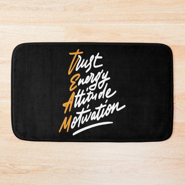 Item preview, Team Trust Energy Attitude Motivation Inspirational Quotes designed and sold by ProjectX23.