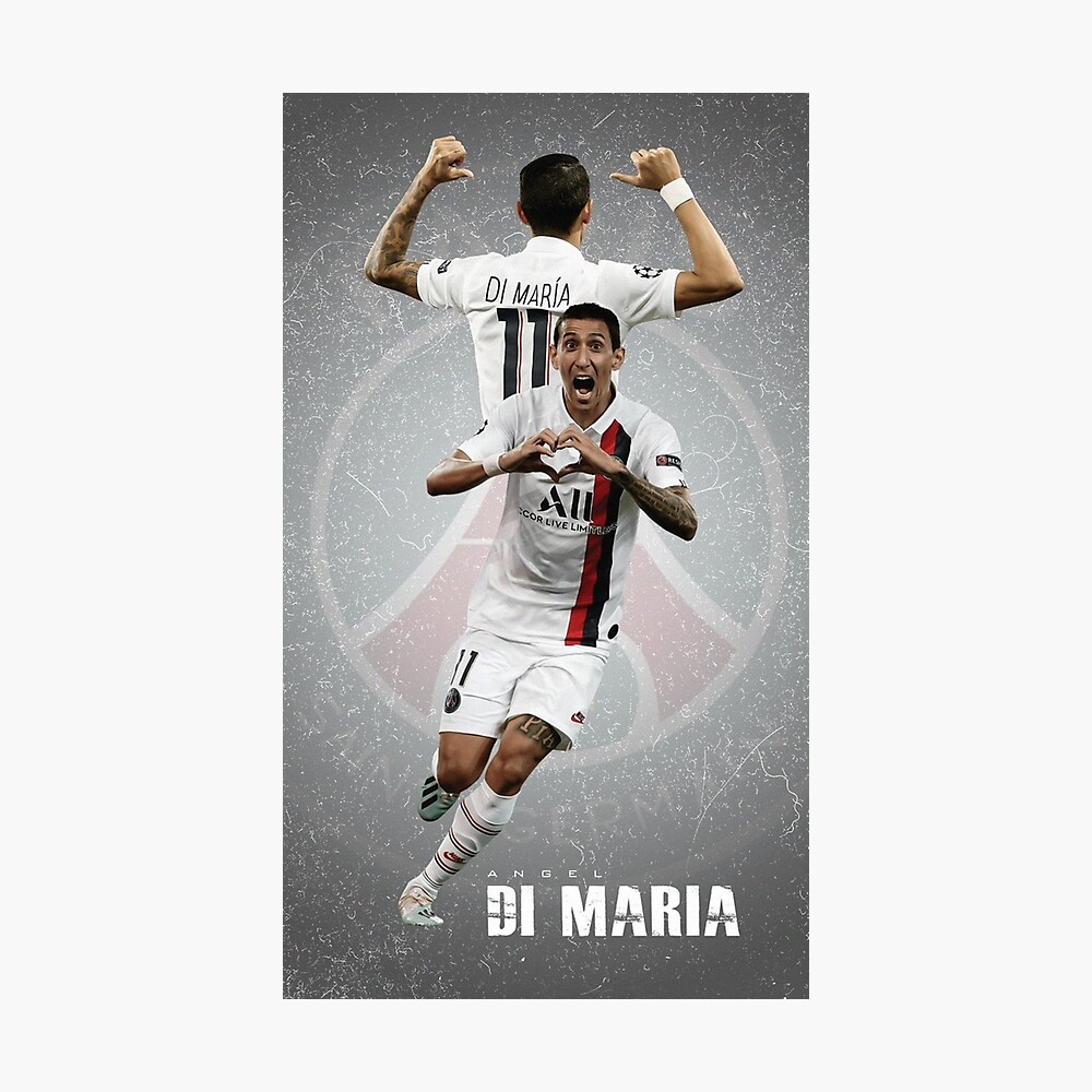 Di Maria Wallpaper Metal Print By Samssoda Redbubble