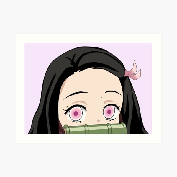 Nezuko Kamado Peeker | Tueur de démon Impression artistique