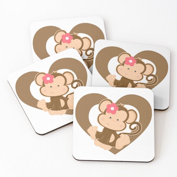 Item preview, Cute Baby Monkey Heart designed and sold by eternallygifted.