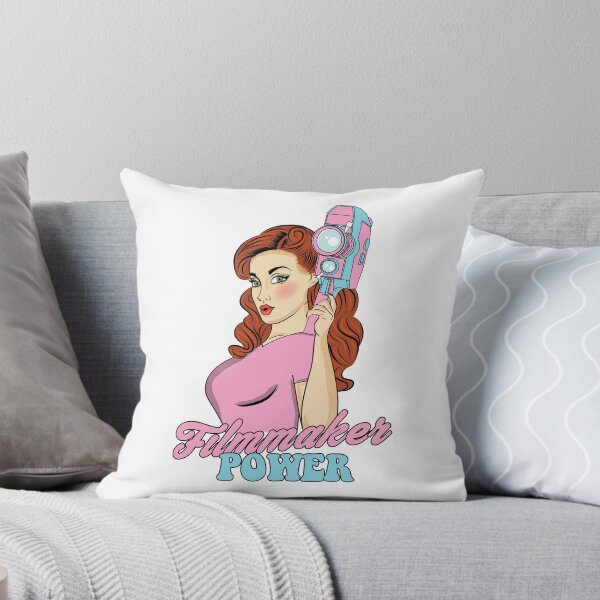 Item preview, Retro Filmmaker Girl Cartoon Art designed and sold by MrEddie10.