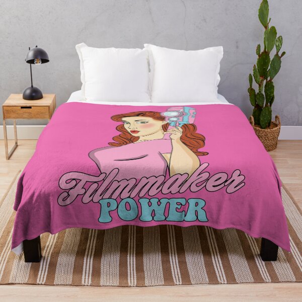 Item preview, Retro Filmmaker Girl Cartoon Art designed and sold by MrEddie10.