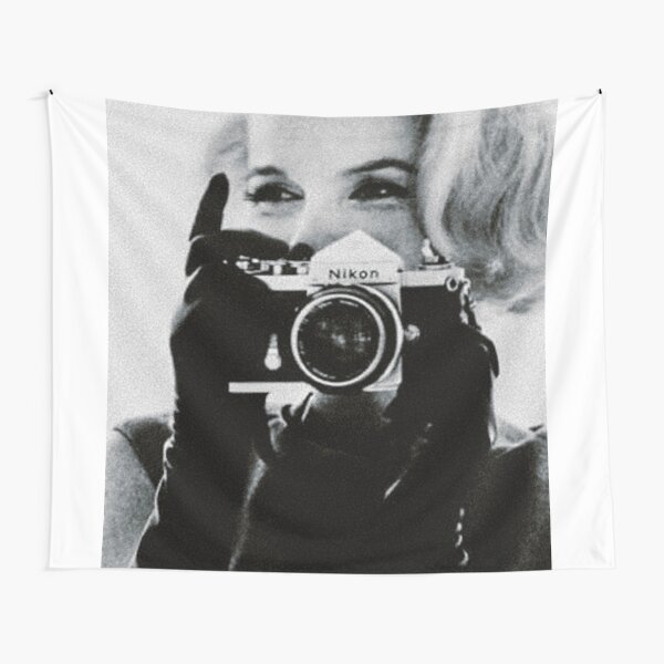 Marilyn Monroe with her Camera Tapestry