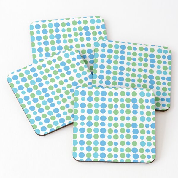 Item preview, Blue Green Circles Modern Decorative Abstract Mosaic Pattern designed and sold by SubtleSplit.