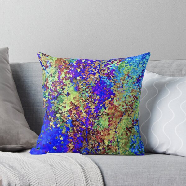 Item preview, Blue, Green, and Rust Leaves in Flight designed and sold by EloiseArt.