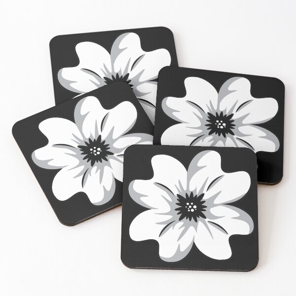 Item preview, Black and White Floral Textile. designed and sold by LinDArtist.
