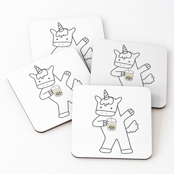 Item preview, Magical Unicorn Drinking Boba Milk Tea designed and sold by bobalogy.