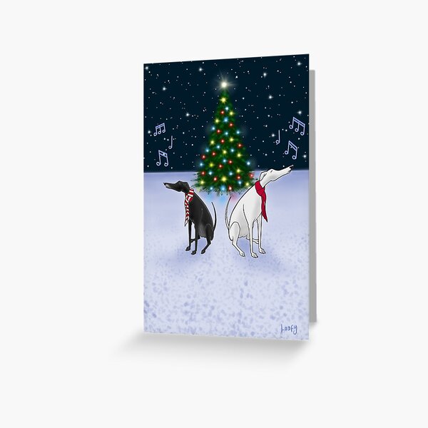 The Carol Hounds Greeting Card