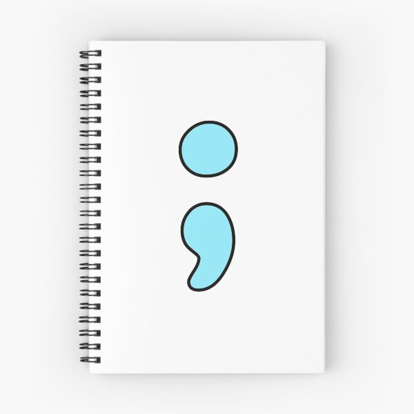 Item preview, Semicolon- blue  designed and sold by Kliethermes28.
