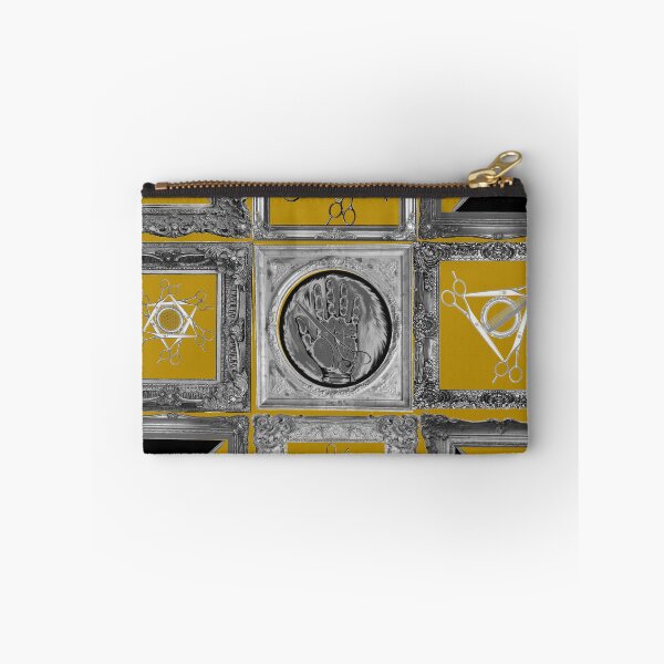 Item preview, Hair Pop Art quilt Greyscale on harvest gold  designed and sold by SaltCitySage.