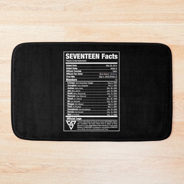Item preview, SEVENTEEN Kpop Nutritional Facts 2 designed and sold by skeletonvenus.