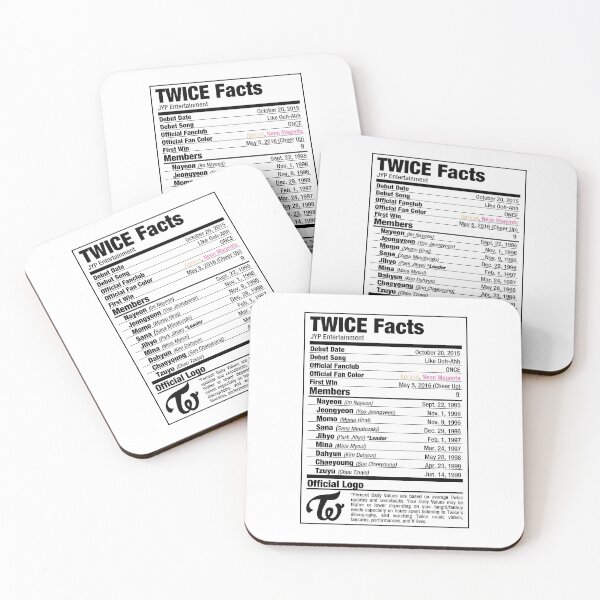 Item preview, TWICE Kpop Nutritional Facts designed and sold by skeletonvenus.