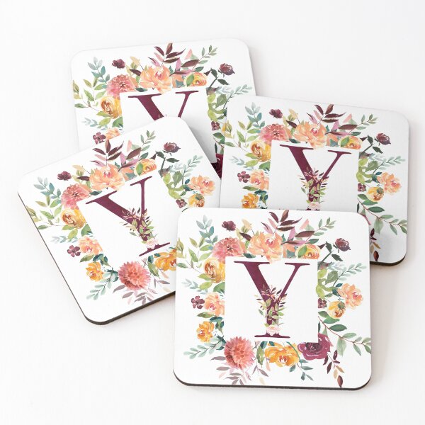Item preview, Floral Monogram - Y designed and sold by Amanda-Lakey.