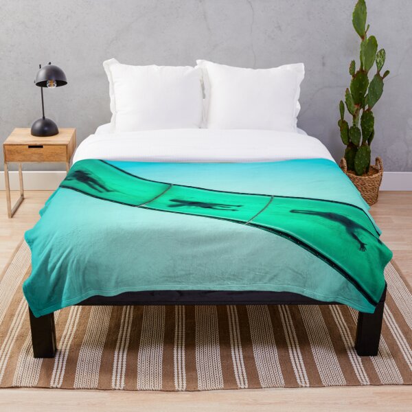 Sliding into Summer Throw Blanket