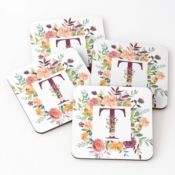 Item preview, Floral Monogram - T designed and sold by Amanda-Lakey.