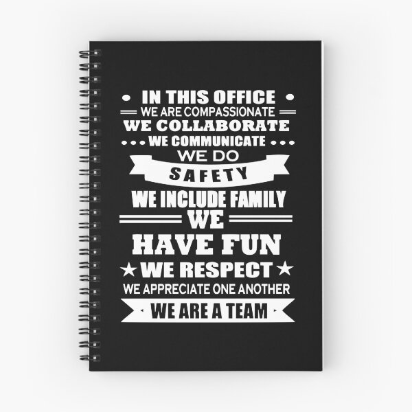 Item preview, In This Office We Are Compassionate We Collaborate We Communicate We Do Safety We Include Family We Have Fun We Respect We Appreciate One Another We Are A Team designed and sold by ProjectX23.