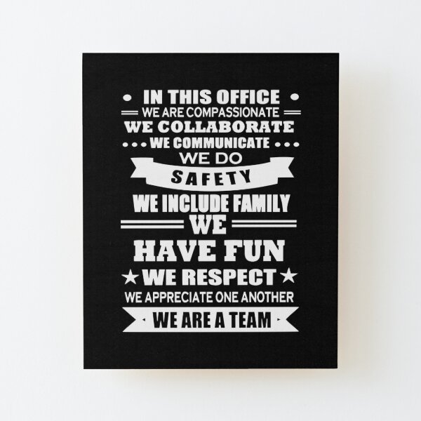 Quotes About Teamwork And Respect Startup Mounted Prints | Redbubble