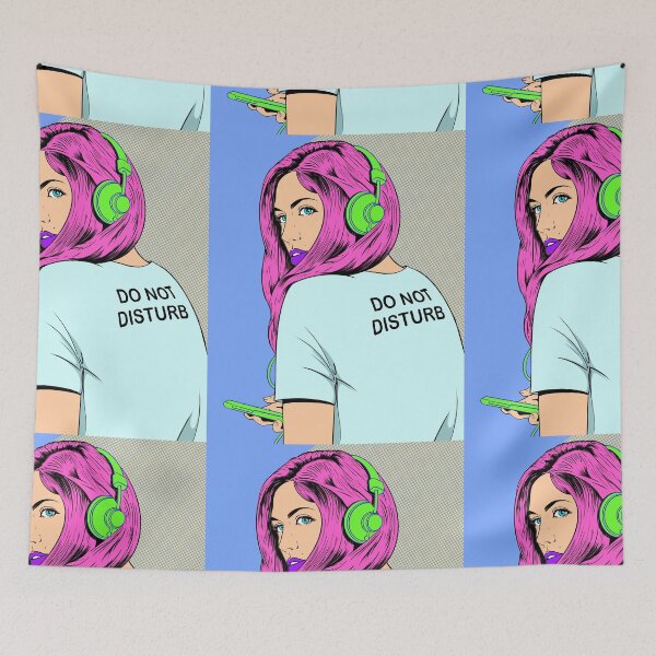 Item preview, Pink Hair Do Not Disturb Girl designed and sold by DGsmirk.