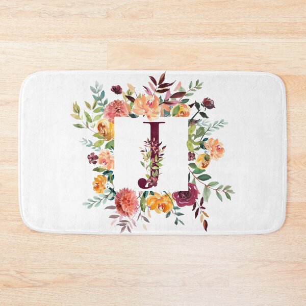 Item preview, Floral Monogram - J designed and sold by Amanda-Lakey.