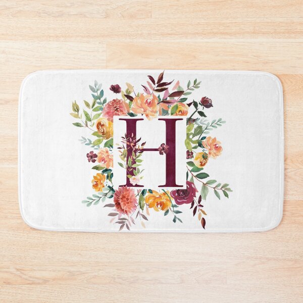 Item preview, Floral Monogram - H designed and sold by Amanda-Lakey.