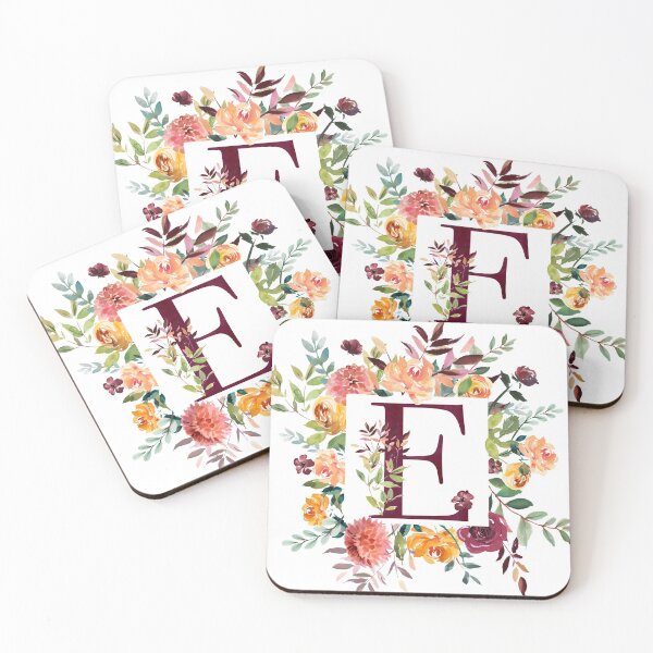 Item preview, Floral Monogram - E designed and sold by Amanda-Lakey.