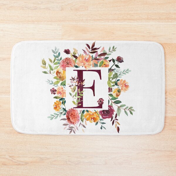 Item preview, Floral Monogram - E designed and sold by Amanda-Lakey.