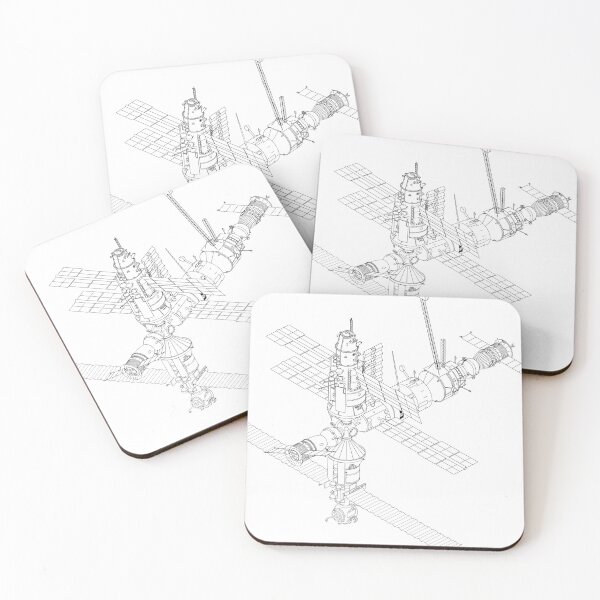 Item preview, International Space Station (black line) designed and sold by ThreeTrees.