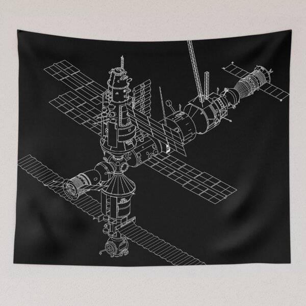 Item preview, International Space Station (white line) designed and sold by ThreeTrees.