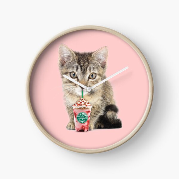 Sweet cat by Alice Monber Clock