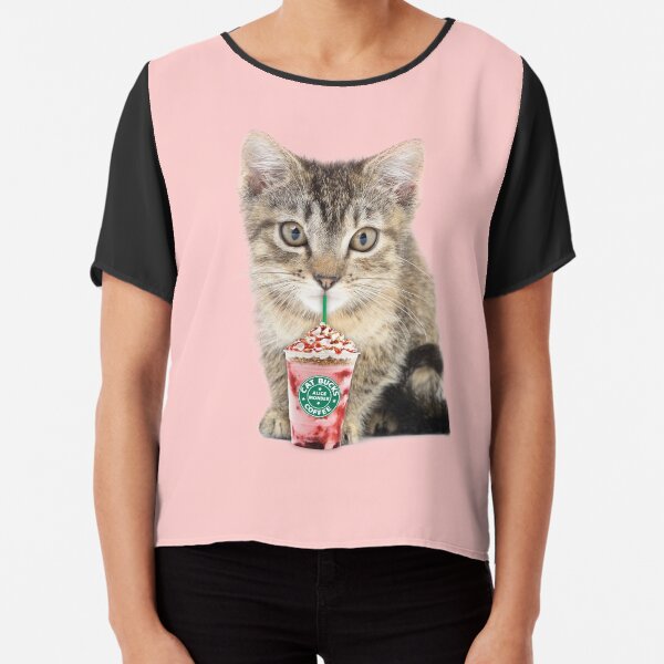 Sweet cat by Alice Monber Chiffon Top
