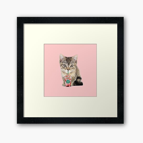 Sweet cat by Alice Monber Framed Art Print