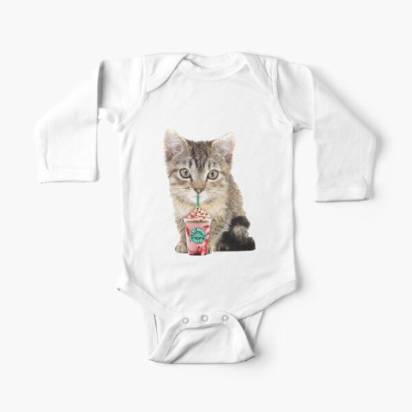 Sweet cat by Alice Monber Long Sleeve Baby One-Piece